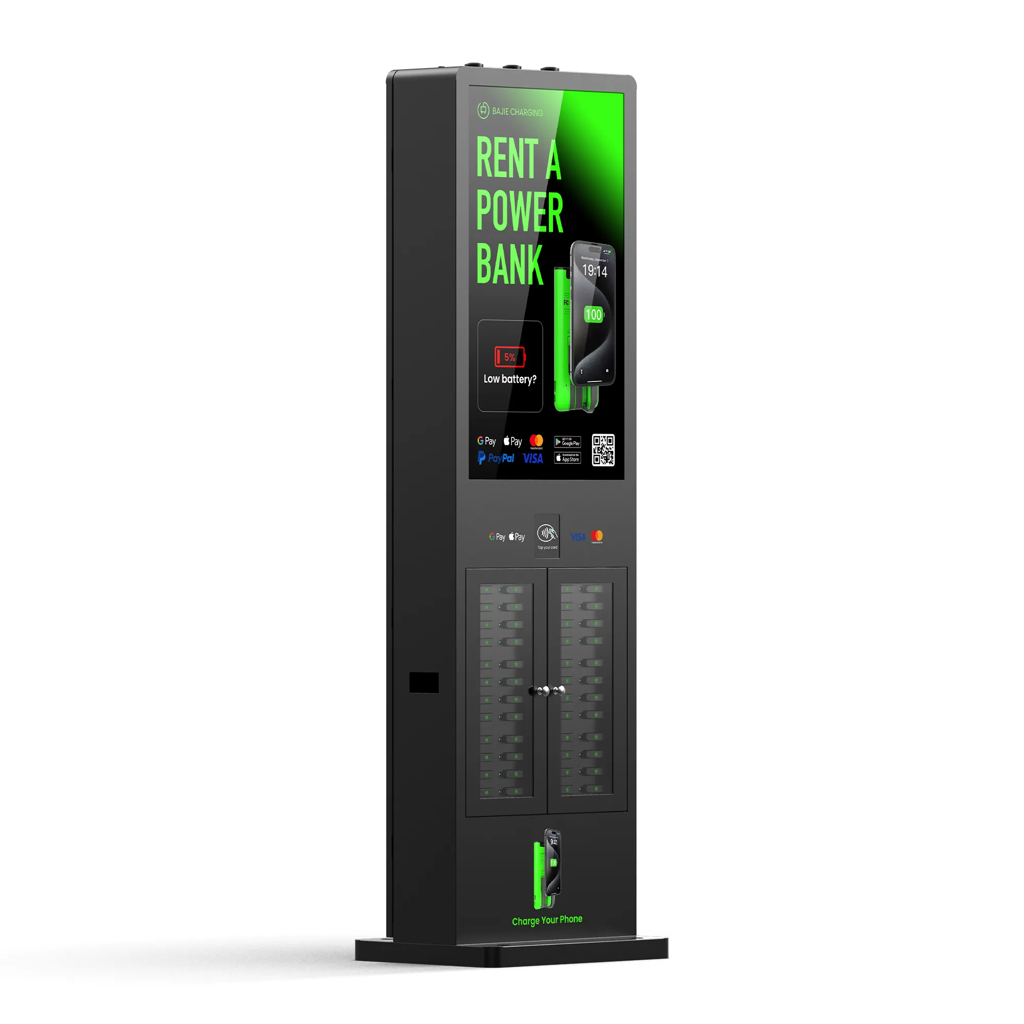 48-Slot Outdoor Waterproof Power Bank Station