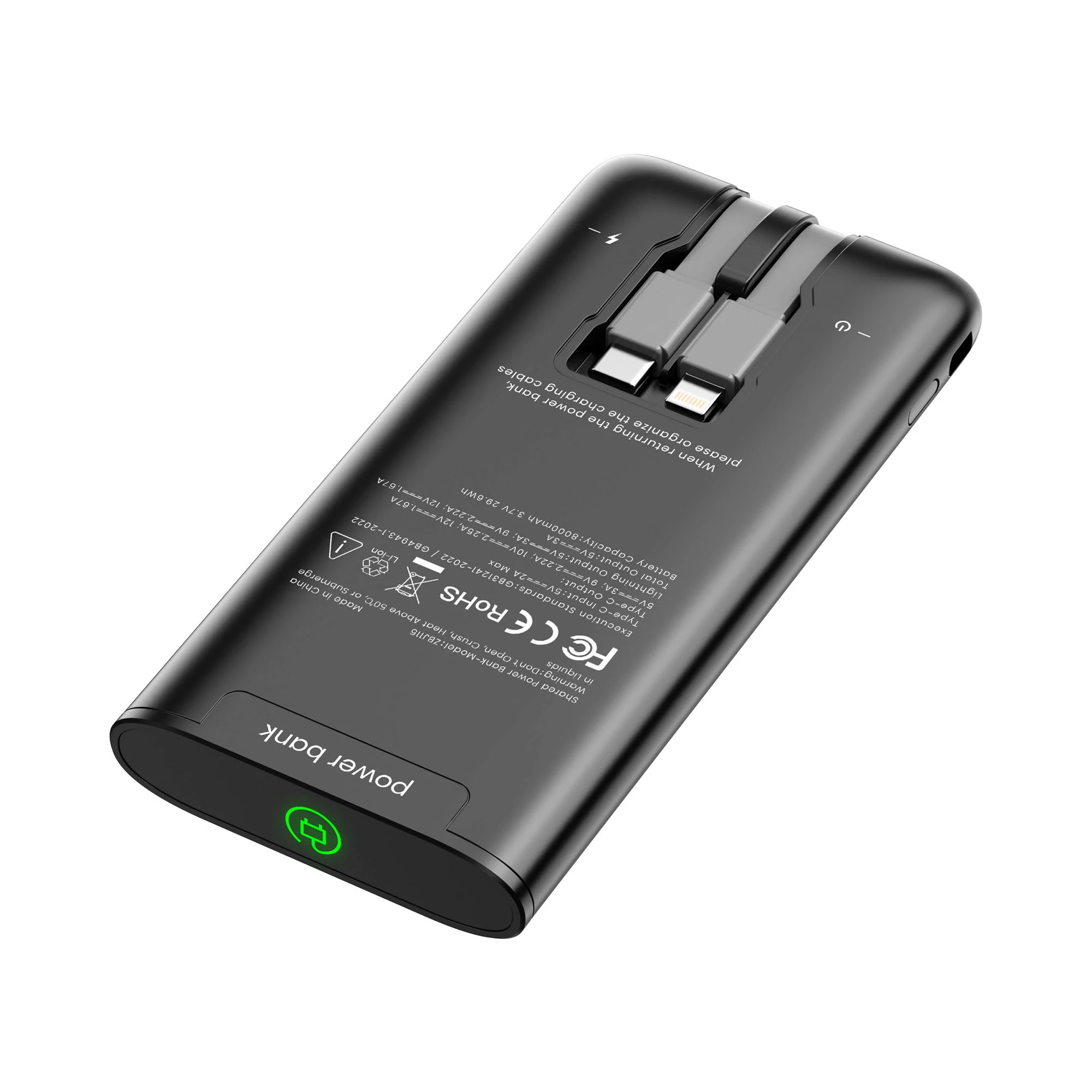 Fast-Charging 8000mAh Power Bank