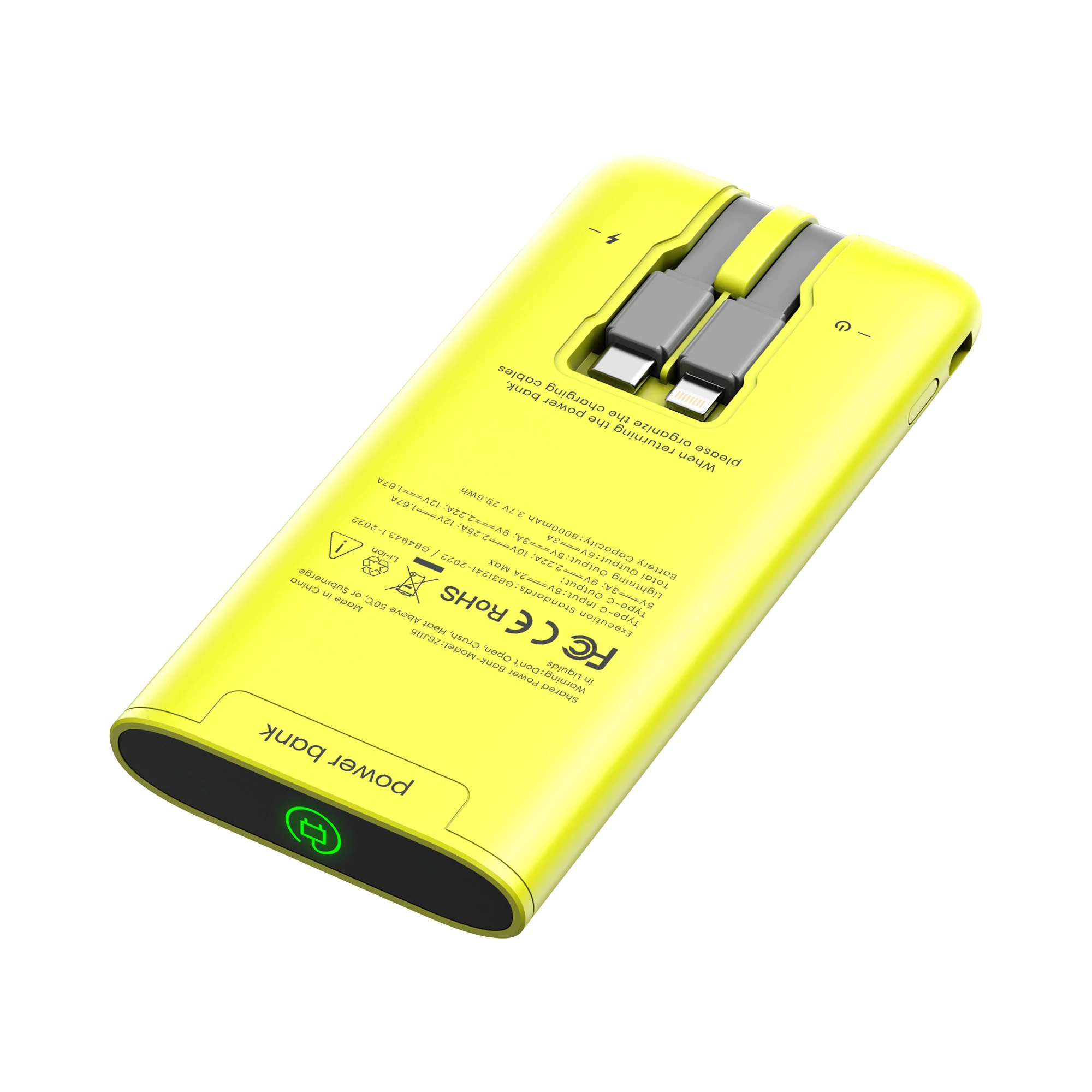 Fast-Charging 8000mAh Power Bank