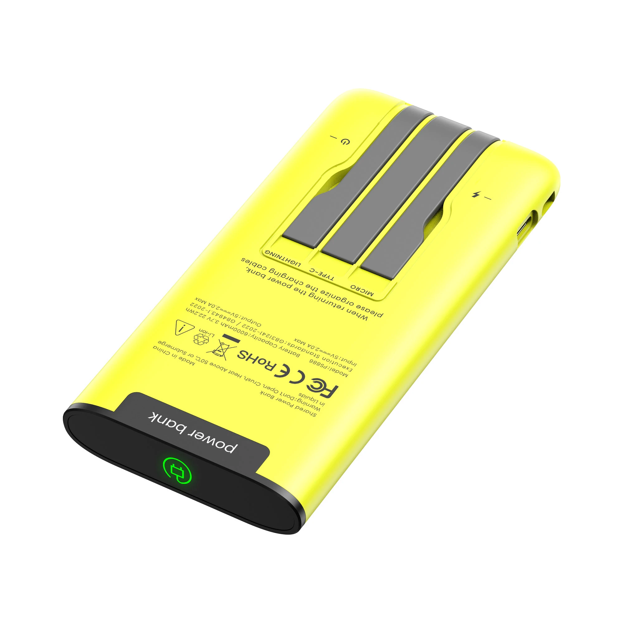 6000mAh LED Logo Power Bank