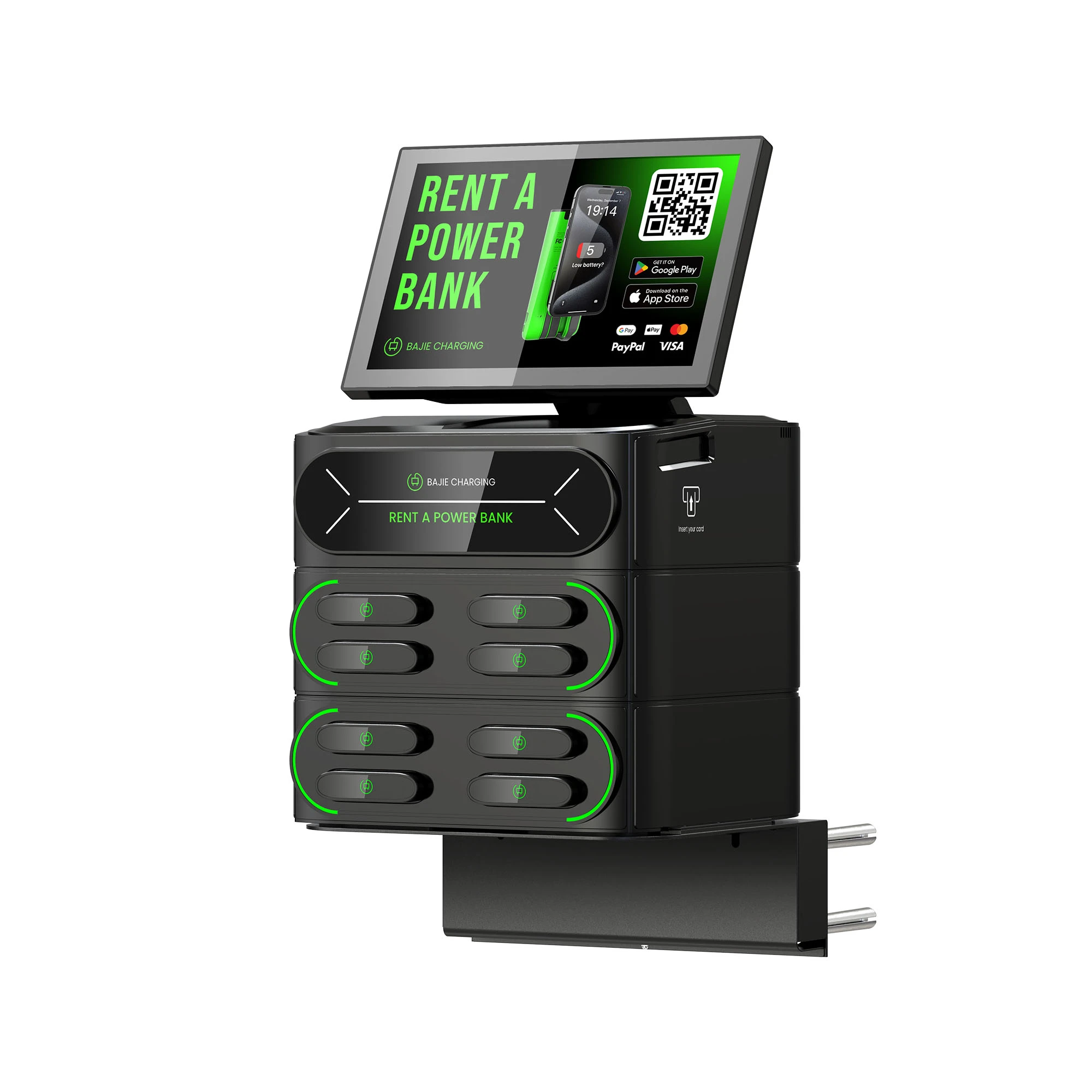 8 - Slot power bank charging station